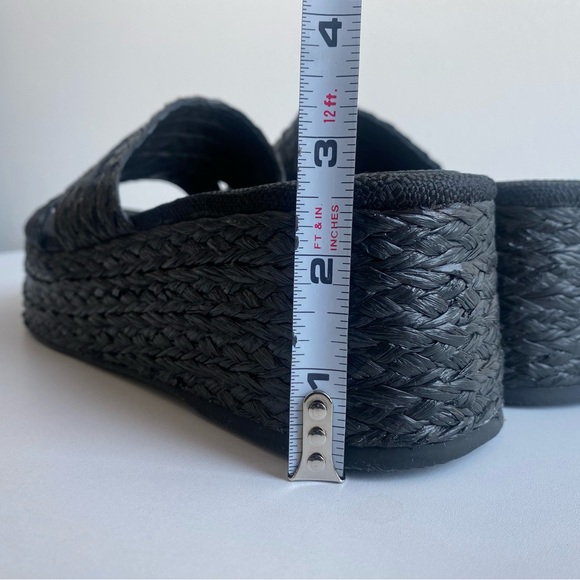 Larroude The Ash sandals handmade braided raffia in a flatform style Size 9 - Picture 10 of 13